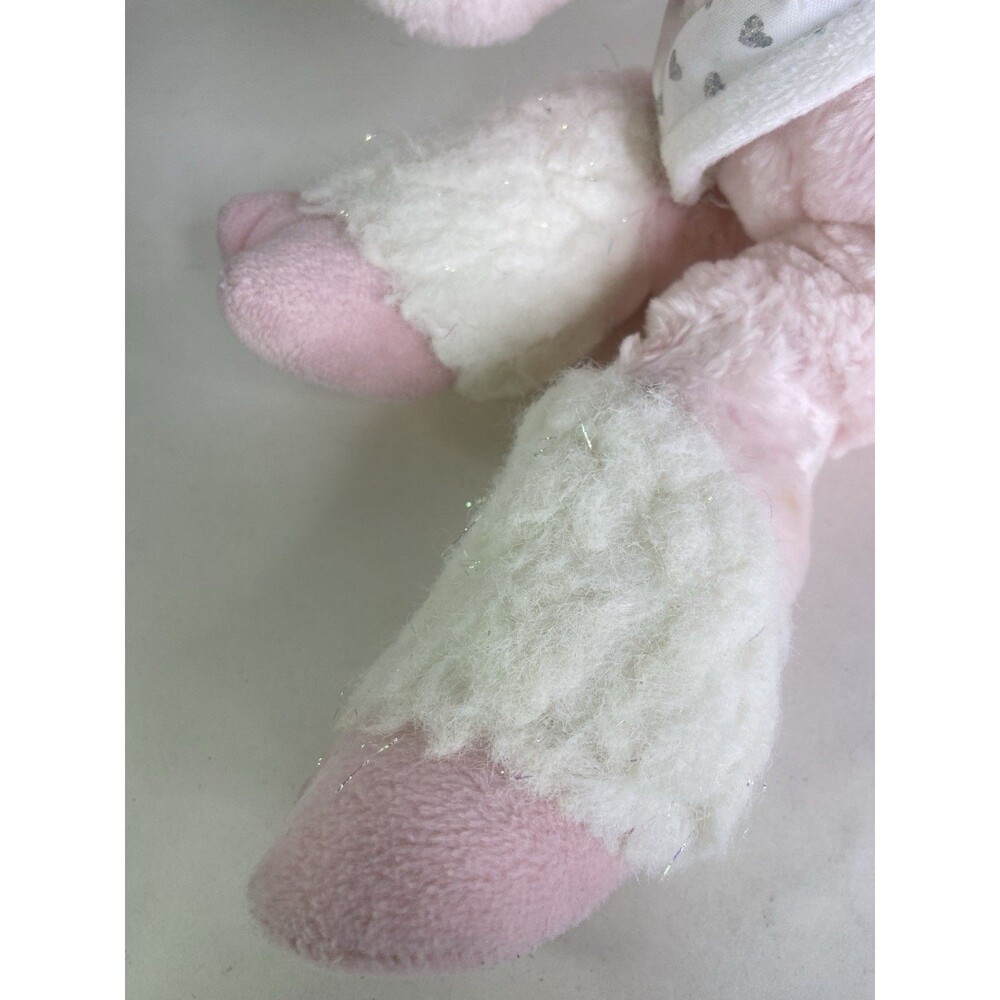 Vintage Commonwealth Unicorn Pink Pastel Rainbow Yarn Sparkle Stuffed Animal Toy - Picture 5 of 15
